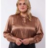 Party Items Exxcellent | Exxcellent Blouse Valerie 23Wffe07 - 501 Sahara