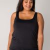 Grote Maten Mode Base Level Curvy | Base Level Curvy Top Yanne 084 Black