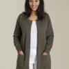 Grote Maten Mode Sandgaard | Sandgaard Lang Vest Helsinki Sg132 Army