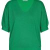 Grote Maten Mode Xandres | Xandres Trui Gulsum 28884-01 - 1386 Irish Green