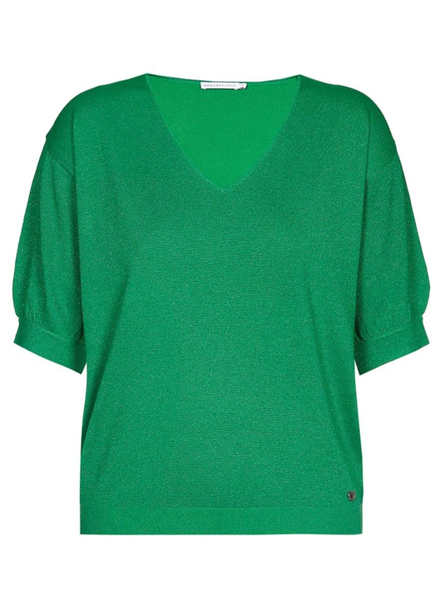 Grote Maten Mode Xandres | Xandres Trui Gulsum 28884-01 - 1386 Irish Green