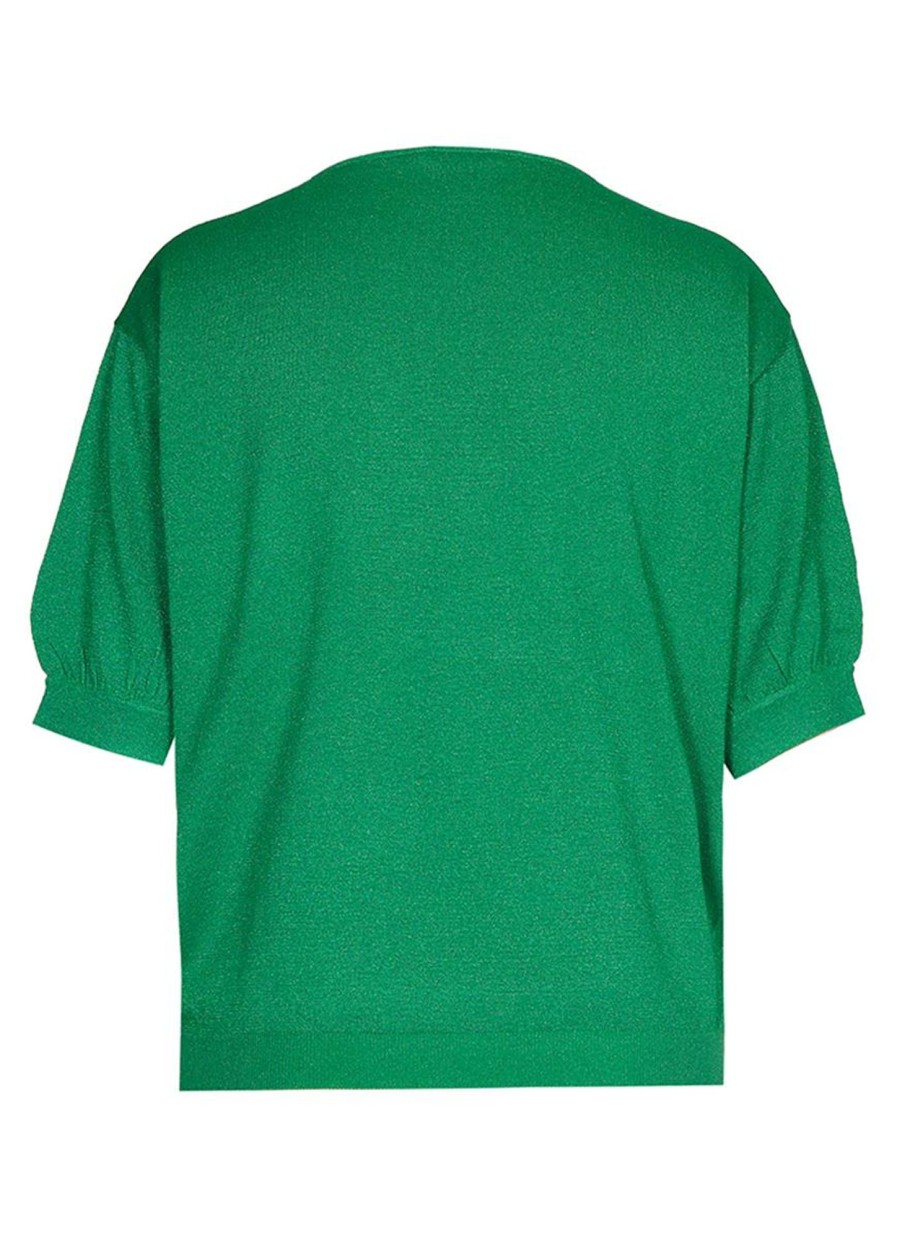 Grote Maten Mode Xandres | Xandres Trui Gulsum 28884-01 - 1386 Irish Green