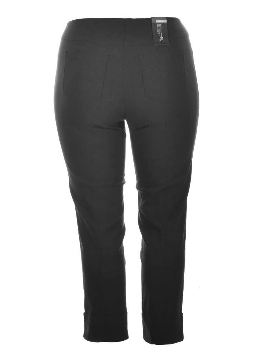 Grote Maten Mode Robell | Robell Broek Bella 09 Bengaline 51568-5499-90 Zwart