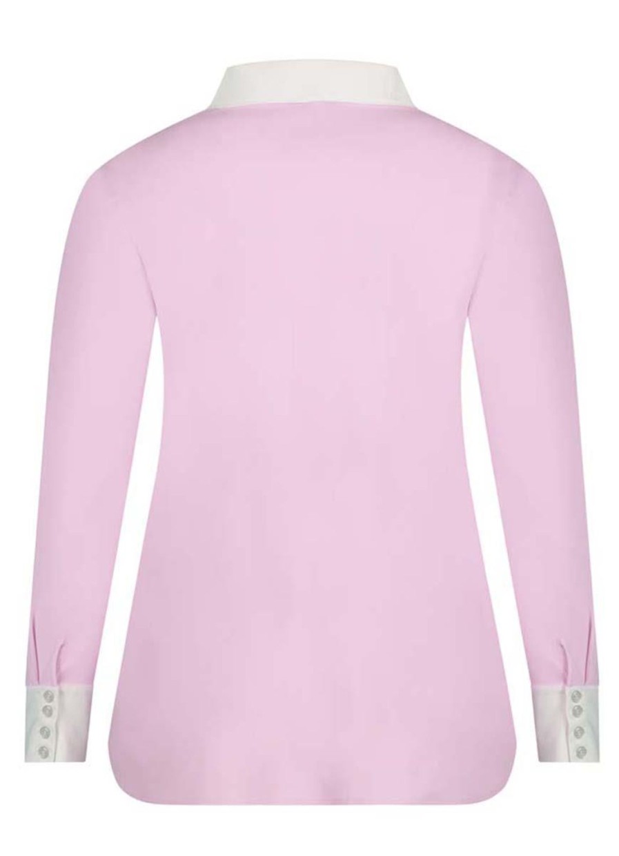 Grote Maten Mode Plusbasics | Plusbasics Blouse Basic Travel 10231534 - 924 Roze