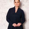 Grote Maten Mode Plusbasics | Plusbasics Shirt Classic Travel 10231554 - 243 Navy