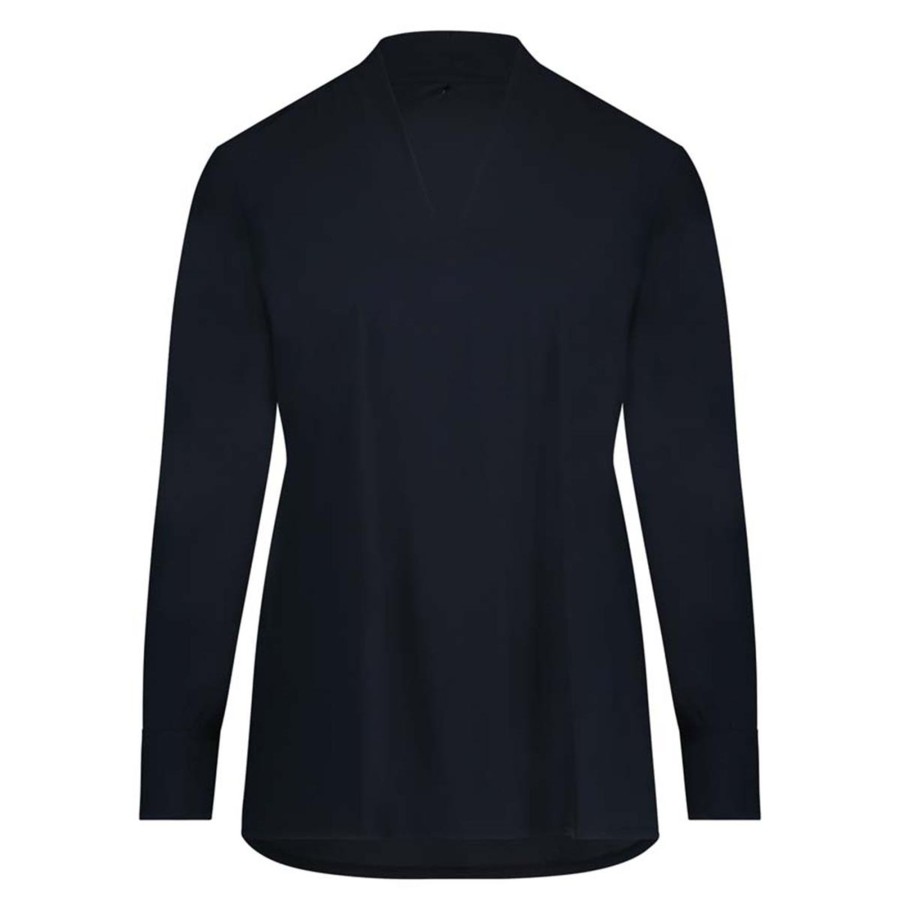 Grote Maten Mode Plusbasics | Plusbasics Shirt Classic Travel 10231554 - 243 Navy