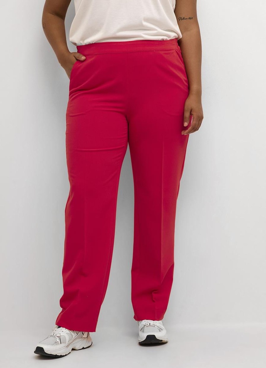 Grote Maten Mode Kaffe Curve | Kaffe Curve Pants Long Sakira 10581088 - 181856 Virtual Pink