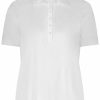 Grote Maten Mode Plusbasics | Plusbasics Polo Shirt Travel 10223172 - 100 White