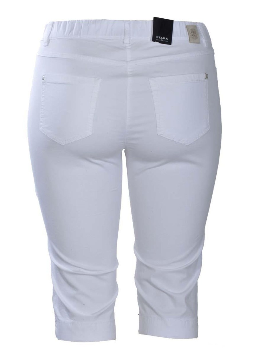 Grote Maten Mode Stark | Stark Capri Janna 44 4464-148 -01 Wit