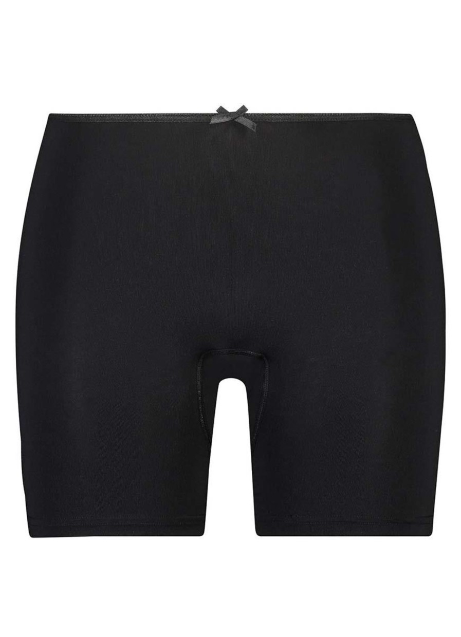 Grote Maten Mode Dit elastische | Rj Bodywear Short Extra Lange Pijp 31-021-007 Zwart