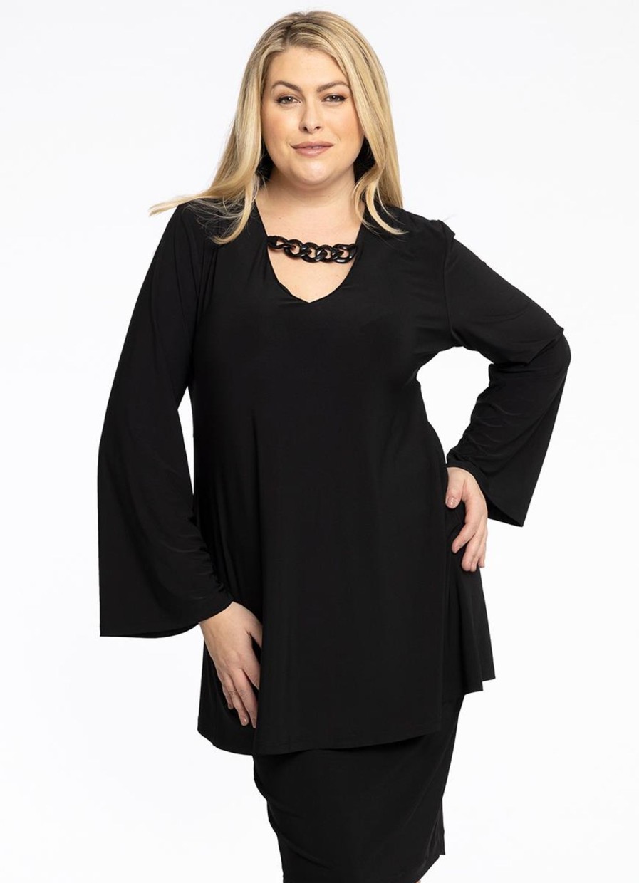 Party Items Yoek | Yoek Tunic Demi Dolce 1914635 - 210 Black