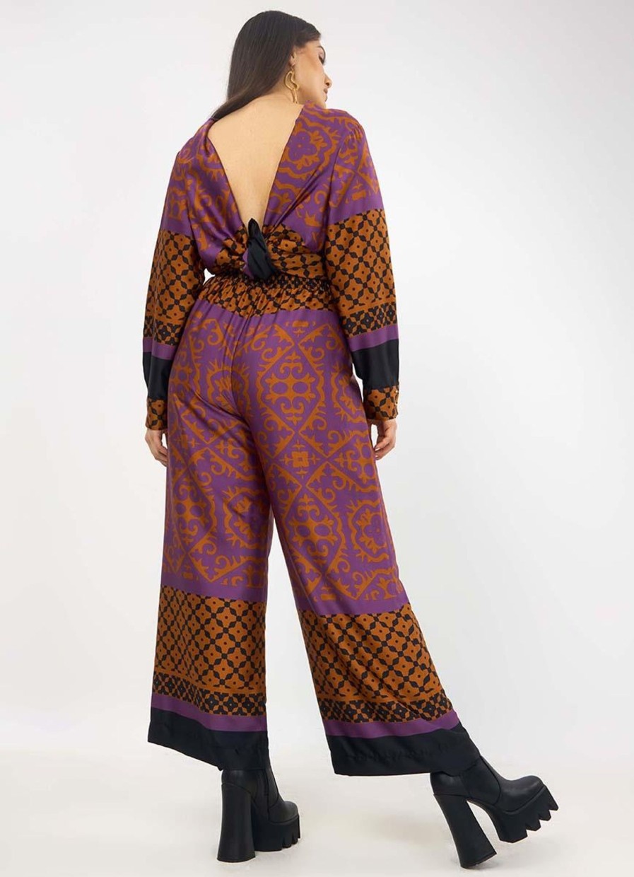 Party Items Mat Fashion | Mat Fashion Broek 8001.2038 - Purple