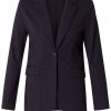 Grote Maten Mode Base Level Curvy | Base Level Curvy Blazer Yacey 080 Dark Blue