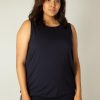 Grote Maten Mode Base Level Curvy | Base Level Curvy Top Yasmina 032 Dark Blue