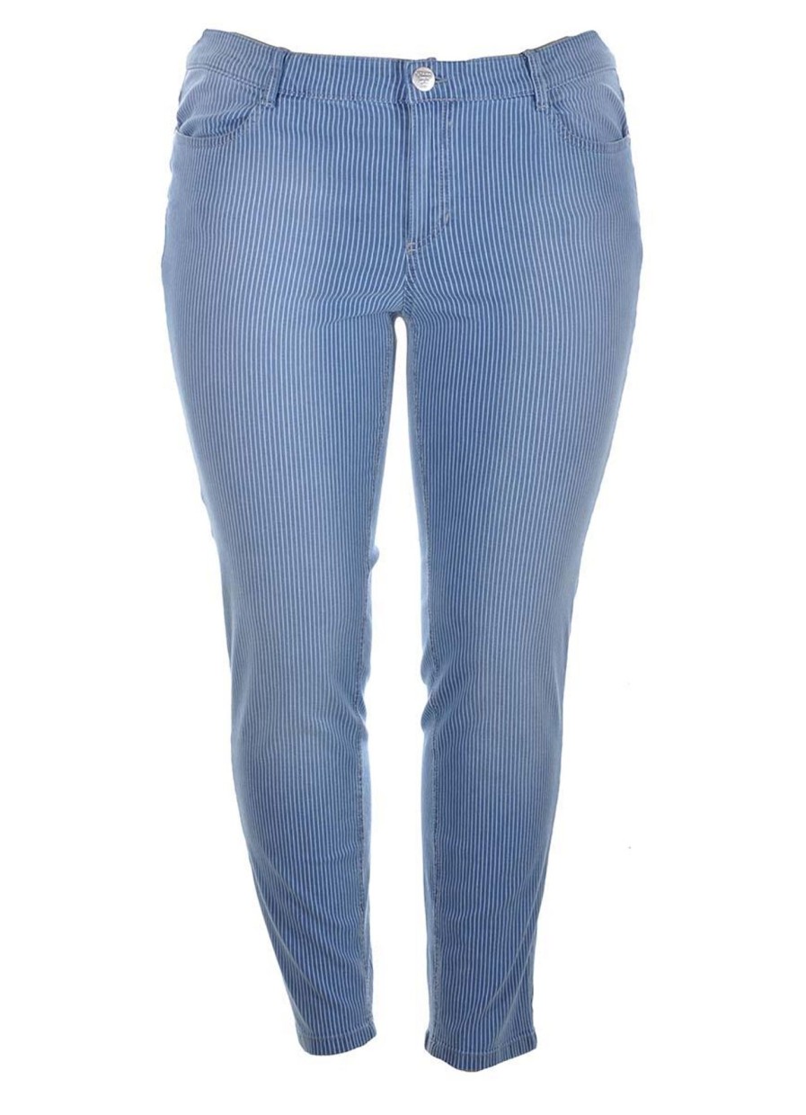 Grote Maten Mode Stark | Stark Broek Jenny 72 1403-781 Blauw