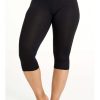 Grote Maten Mode Sandgaard | Sandgaard Legging 3/4 Amsterdam Sg105 Zwart