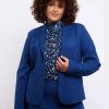 Grote Maten Mode Exxcellent | Exxcellent Blazer Noortje 23Wye11 - 615 Saffierblauw