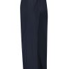 Grote Maten Mode Plusbasics | Plusbasics Pants Wide Travel 10 202 284-243 Marine