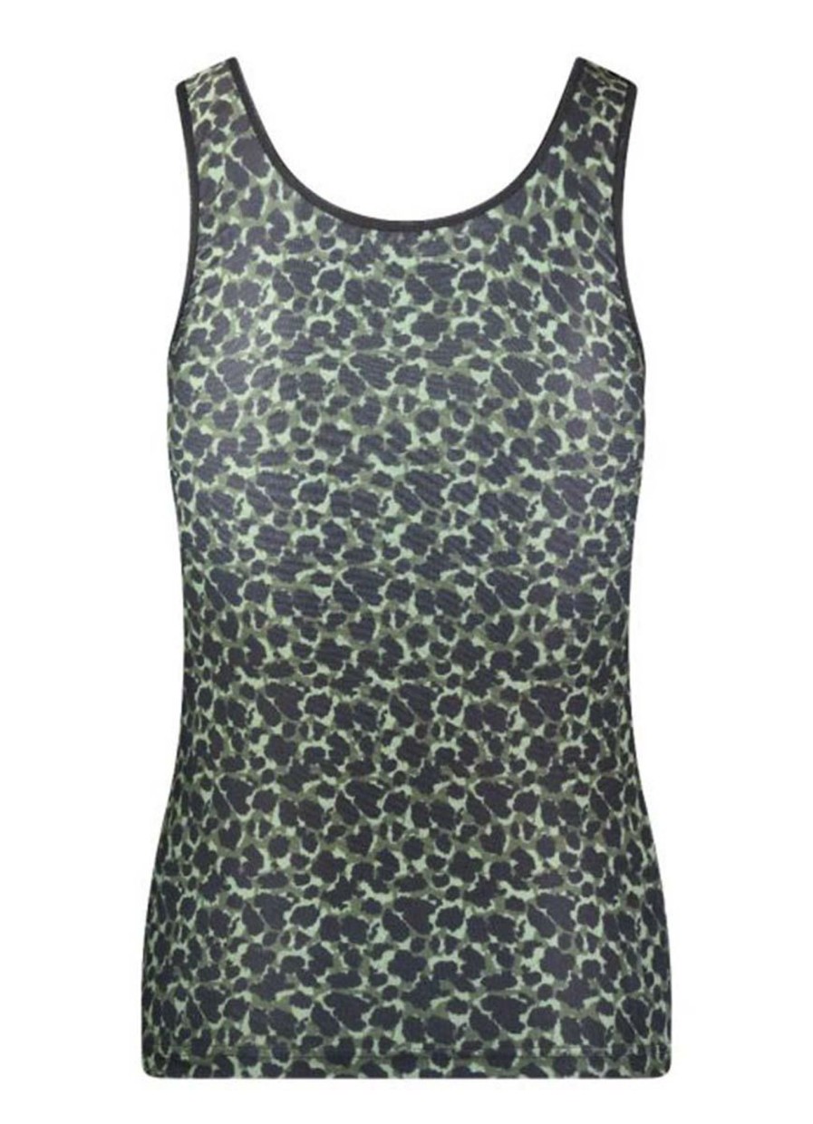 Grote Maten Mode RJ Bodywear | Rj Bodywear Shirt 32-024-Pd189 Panther Green