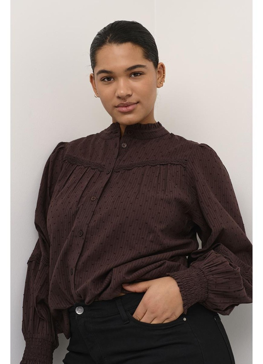 Grote Maten Mode Kaffe Curve | Kaffe Curve Blouse Silla 10581817 - 191016 Java