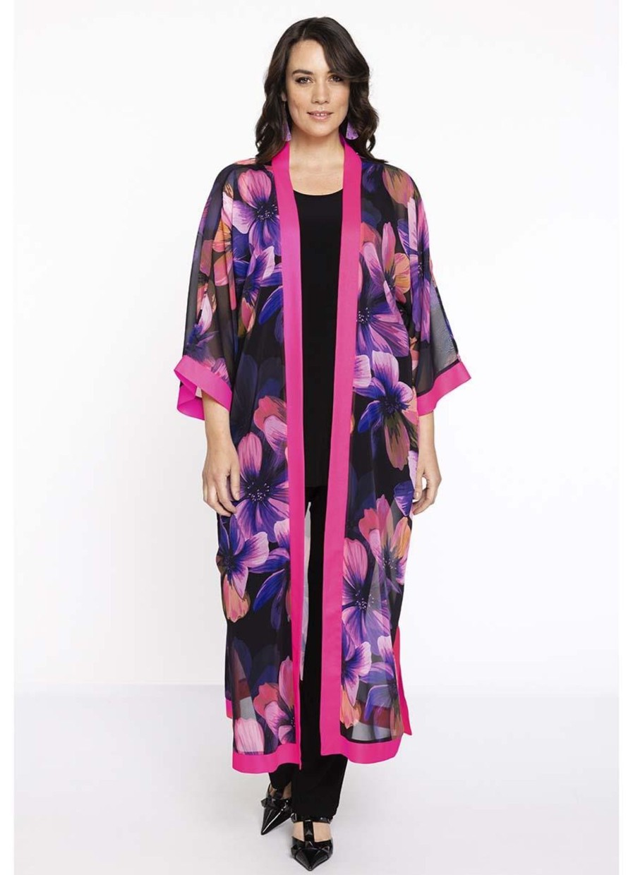 Party Items Yoek | Yoek Kimono Cara 202656 - 210 Black