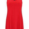 Grote Maten Mode Een basis singlet van Yoek | Singlet Wide Bot Dolce B4026-260 Rood