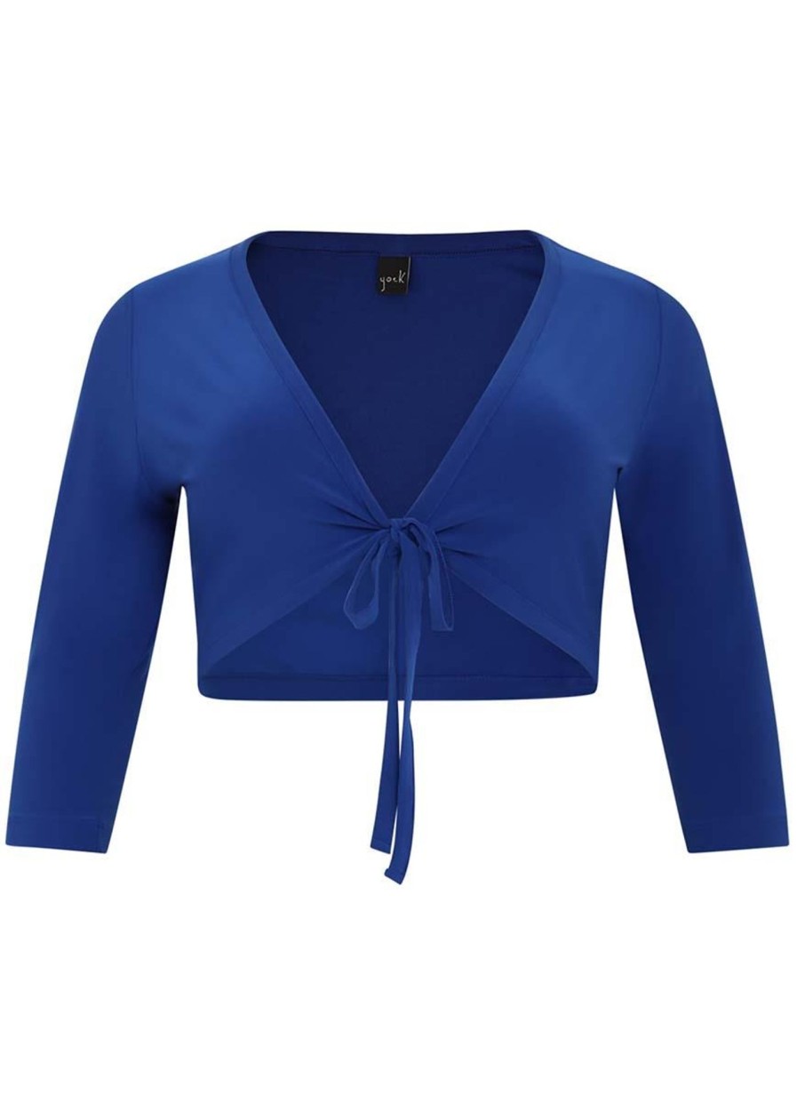 Grote Maten Mode Yoek | Yoek Bolero Dolce B2687-232 Kobalt