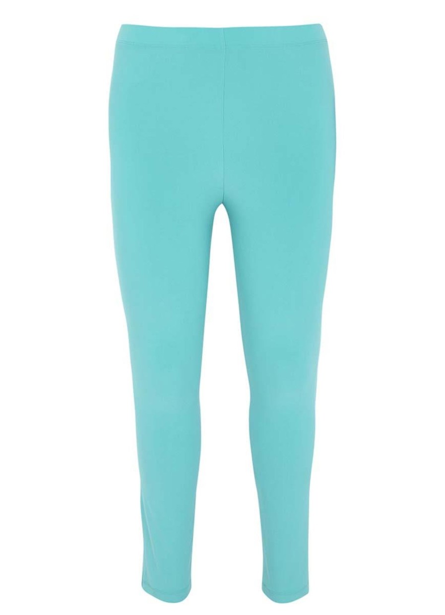 Grote Maten Mode Yoek | Yoek Loretta'S Xtra Slim Trousers Dolce L955585-233 Turquoise