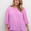 Grote Maten Mode Kaffe Curve | Kaffe Curve Blouse Wilina 10582058 - 163118 Cyclamen