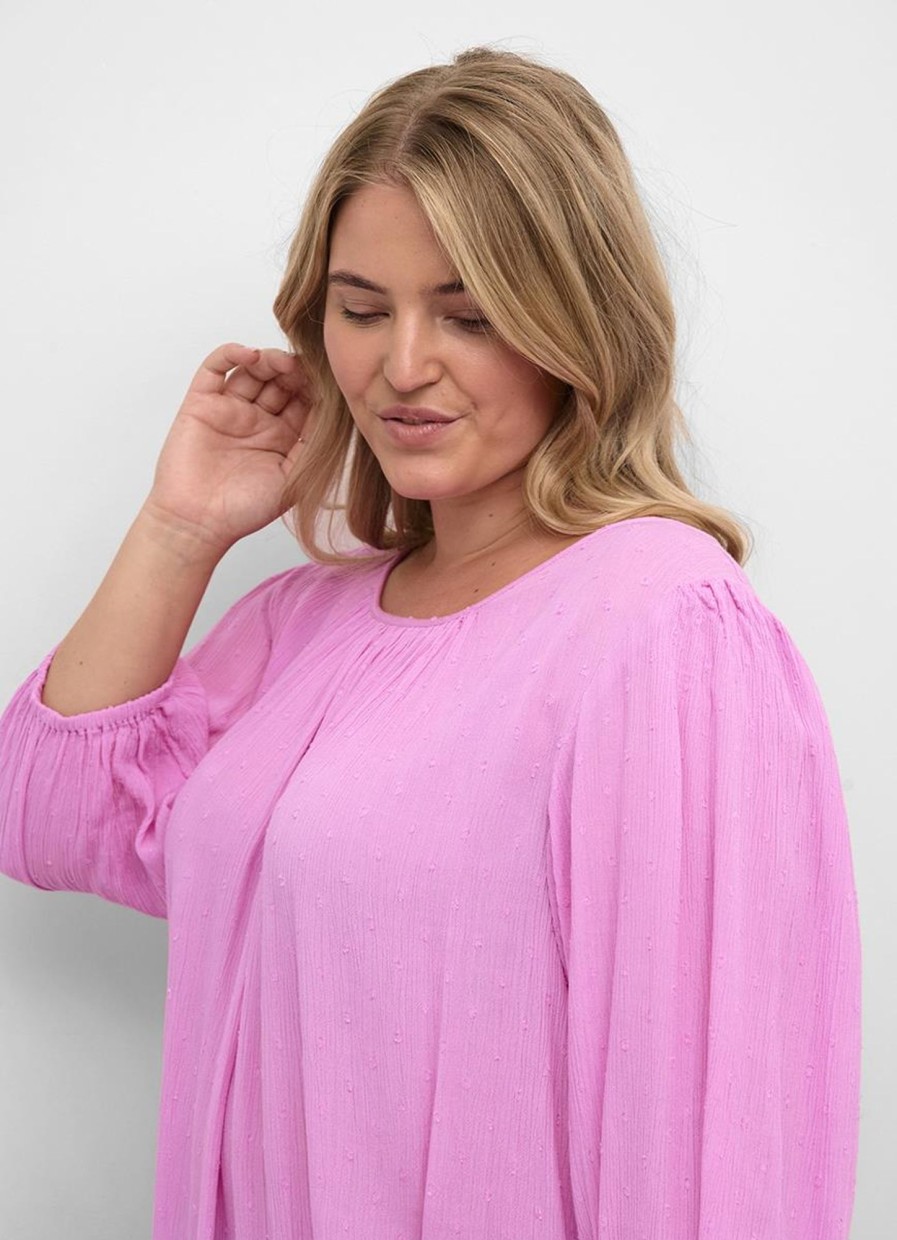 Grote Maten Mode Kaffe Curve | Kaffe Curve Blouse Wilina 10582058 - 163118 Cyclamen