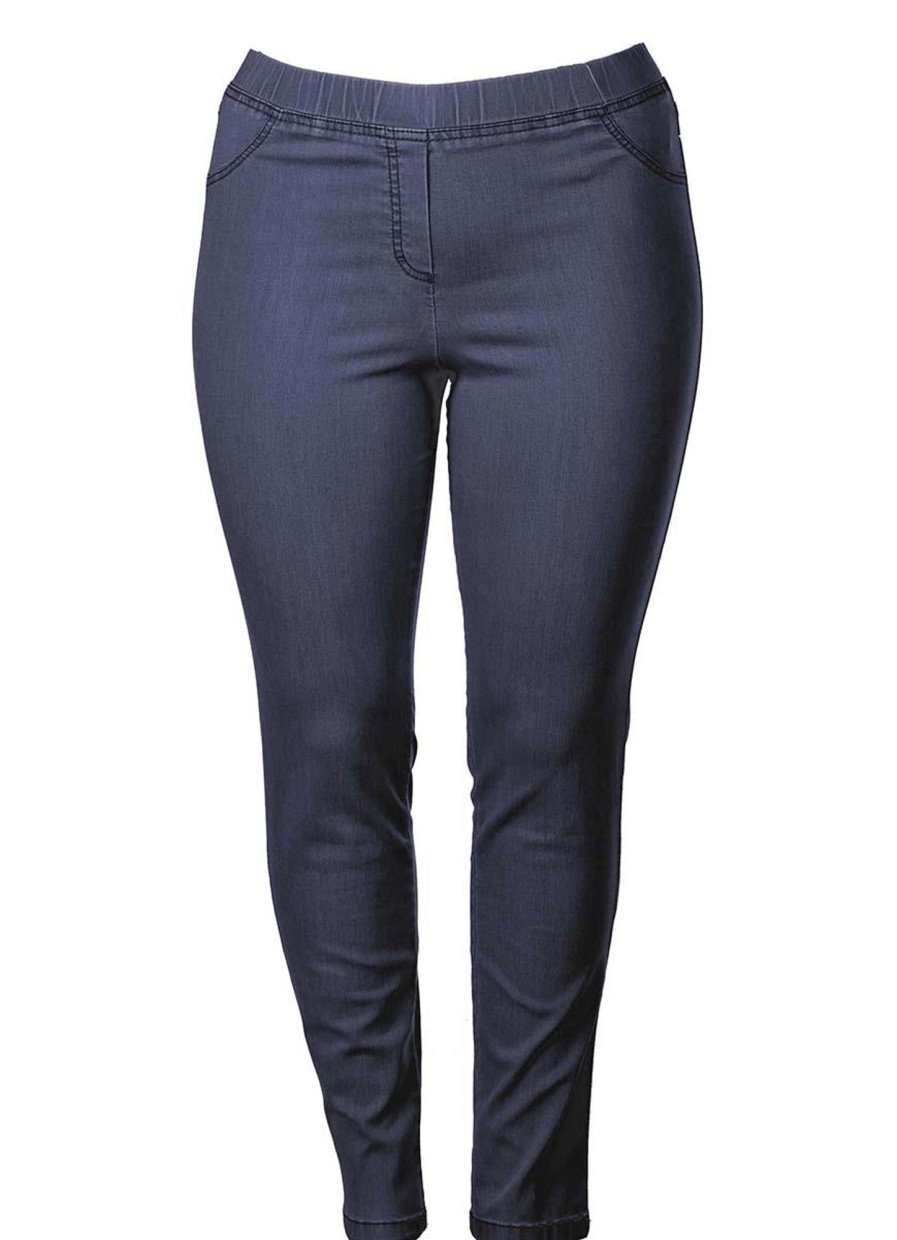 Grote Maten Mode KjBrand | Kjbrand Jegging Jenny 23473-6244-607 Jeansblauw