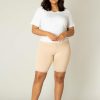 Grote Maten Mode Base Level Curvy | Base Level Curvy Ava Legging Short 010 Nude