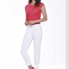 Grote Maten Mode Robell | Robell Broek Bella 09 Bengaline 51568-5499-10 White