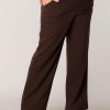 Grote Maten Mode Yesta | Yesta Broek Nadeche Ess. A004106 - Black Coffee