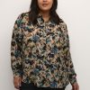 Grote Maten Mode Kaffe Curve | Kaffe Curve Blouse Olgi 10581662 - 104490 Shattered Flower Print