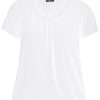 Grote Maten Mode Base Level Curvy | Base Level Curvy Shirt Yoni 033 White