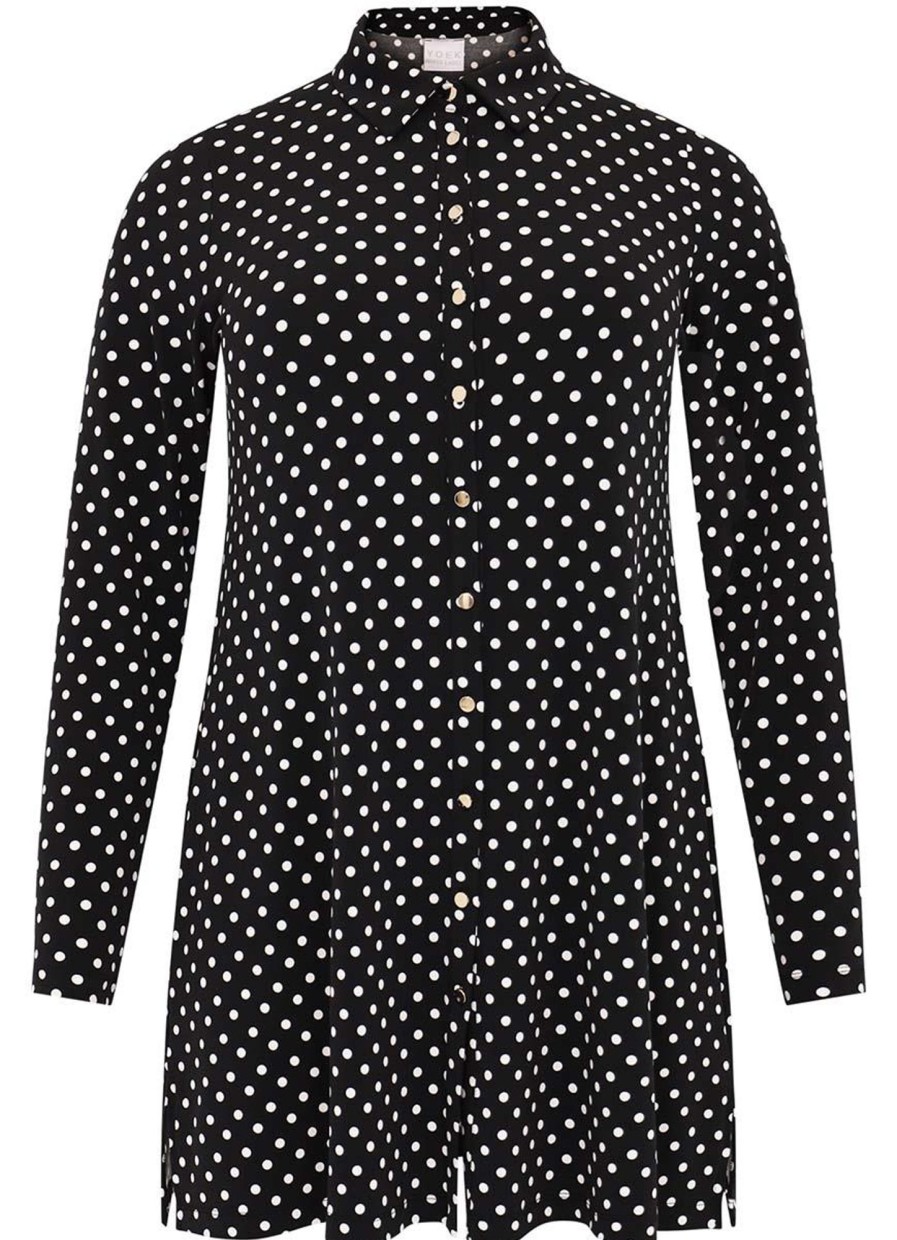 Grote Maten Mode Yoek | Yoek Blouse Dots Wl133710