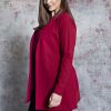 Party Items PlusBasics | Plusbasics Jacket Long Travel 10192099 - 104 Ruby Red