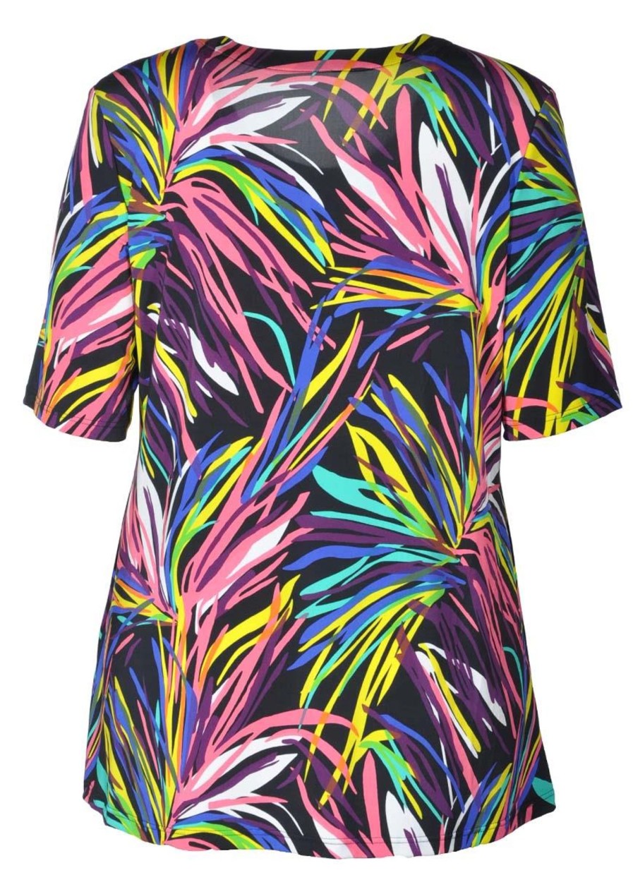 Grote Maten Mode Mona Lisa | Mona Lisa Longshirt 511-54-98 Multicolor