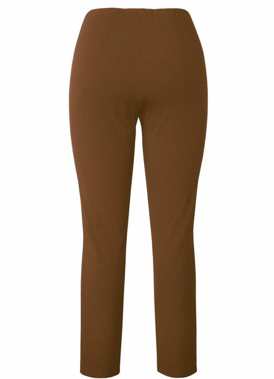 Grote Maten Mode Adelina | Adelina Pantalon Pamela Pull On 979607-3489-31 Camel