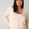 Grote Maten Mode Base Level Curvy | Base Level Curvy Vest Yvonne 068 Light Beige