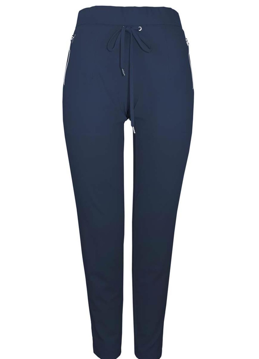 Grote Maten Mode Adelina | Adelina Jogg Pants 979760-3654 - 22 Marine