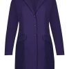 Grote Maten Mode PlusBasics | Plusbasics Jacket Long Travel 10192099 - 544 Purple