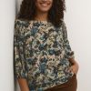 Grote Maten Mode Kaffe Curve | Kaffe Curve Blouse Olgi 10581660 - 104490 Shattered Flower Print