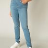 Grote Maten Mode Base Level Curvy | Base Level Curvy Jeans Joya 007 Light Blue