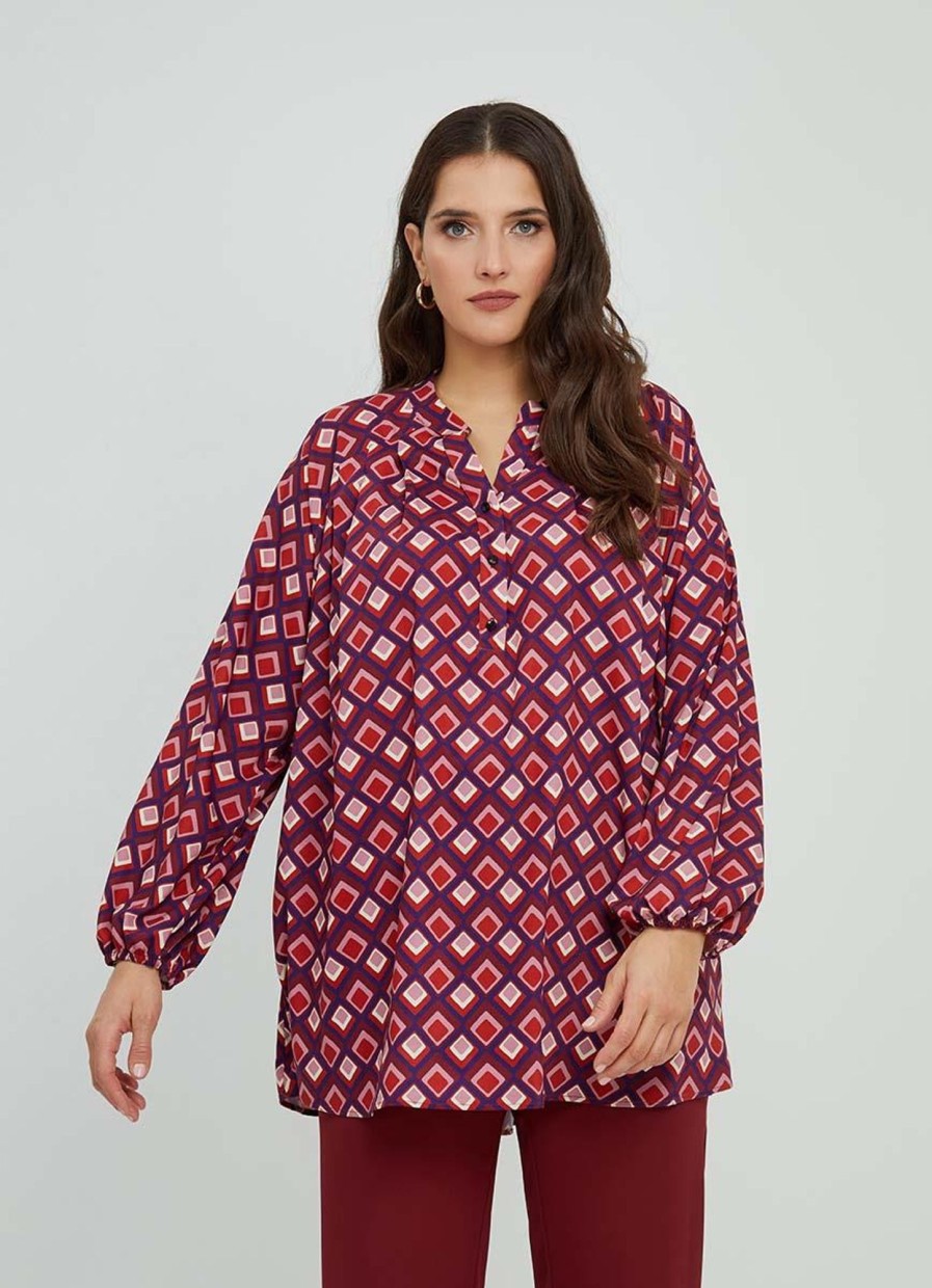 Grote Maten Mode Mat Fashion | Mat Fashion Blouse 7801.1035