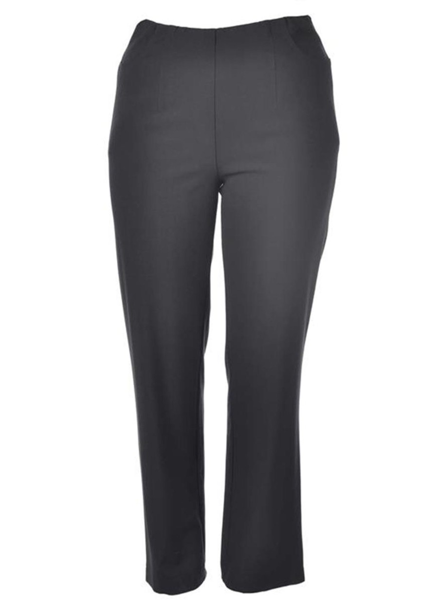 Grote Maten Mode Mona Lisa | Mona Lisa Pantalon Babsi 149-64 Zwart