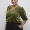 Party Items Kaffe Curve | Kaffe Curve Blouse Cacanna 10581210 - 170636 Green Moss