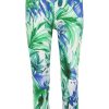 Grote Maten Mode Doris Streich | Doris Streich Broek 888811 - 79 Provenve Blue, Bright Green, Wit