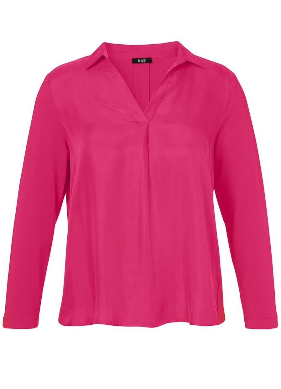 Grote Maten Mode Frapp | Frapp Shirt 1305805 - 654 Pink.